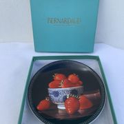 Jean-Claude Chauray strawberry plate for Bernardaud Limoges