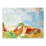 Original canvas landscape of Provence