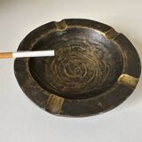 Vintage bronze ashtray design from the 60s