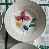 Lot de 6 assiettes creuses Sargueminnes Digoin