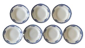 7 assiettes creuses anciennes