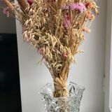 Faceted glass vase 60s