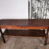 Draper table, oak wood console