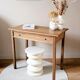 Table bureau console chêne massif 
