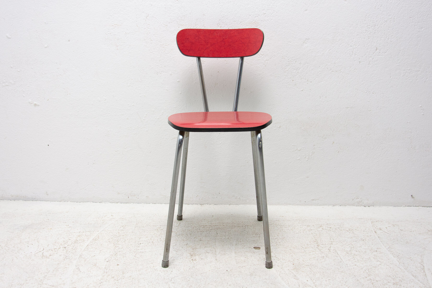 Pair of Czechoslovak colored formica cafe chairs, 1960´s