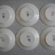 6 vintage Céranord St Amand flat plates from the 50s