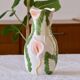 Large slip vase of Arum flowers