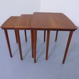 Danish Teak Nesting Tables from Møbelintarsia, 1960s, Set of 3