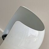 Vintage white metal O'luce table lamp Flash by Joe Colombo - Italian Design