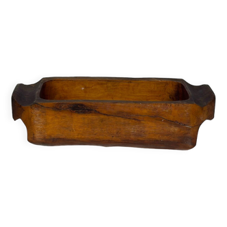 Imposing storage compartment in carved solid wood, Auvergne, early 20th century