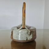 Stoneware teapot by René-Louis Dauchy, "Haute Ribes" pottery in Grasse, 1950.