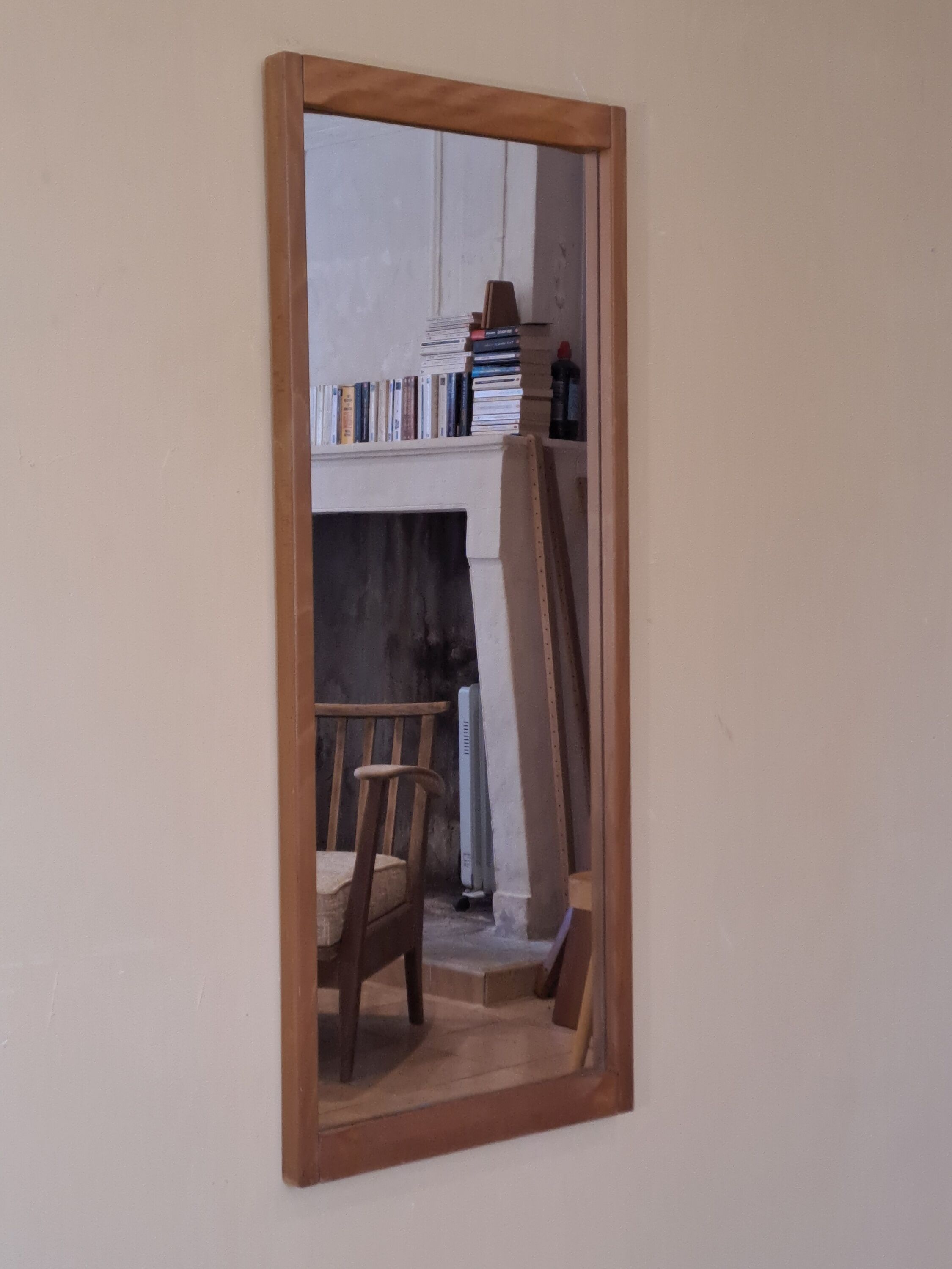 Teak mirror by Aksel Kjersgaard, Vintage Scandinavian 1960s