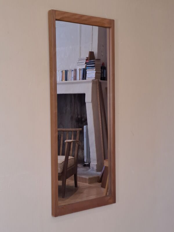 Miroir en teck par Aksel Kjersgaard, Vintage Scandinave 1960s