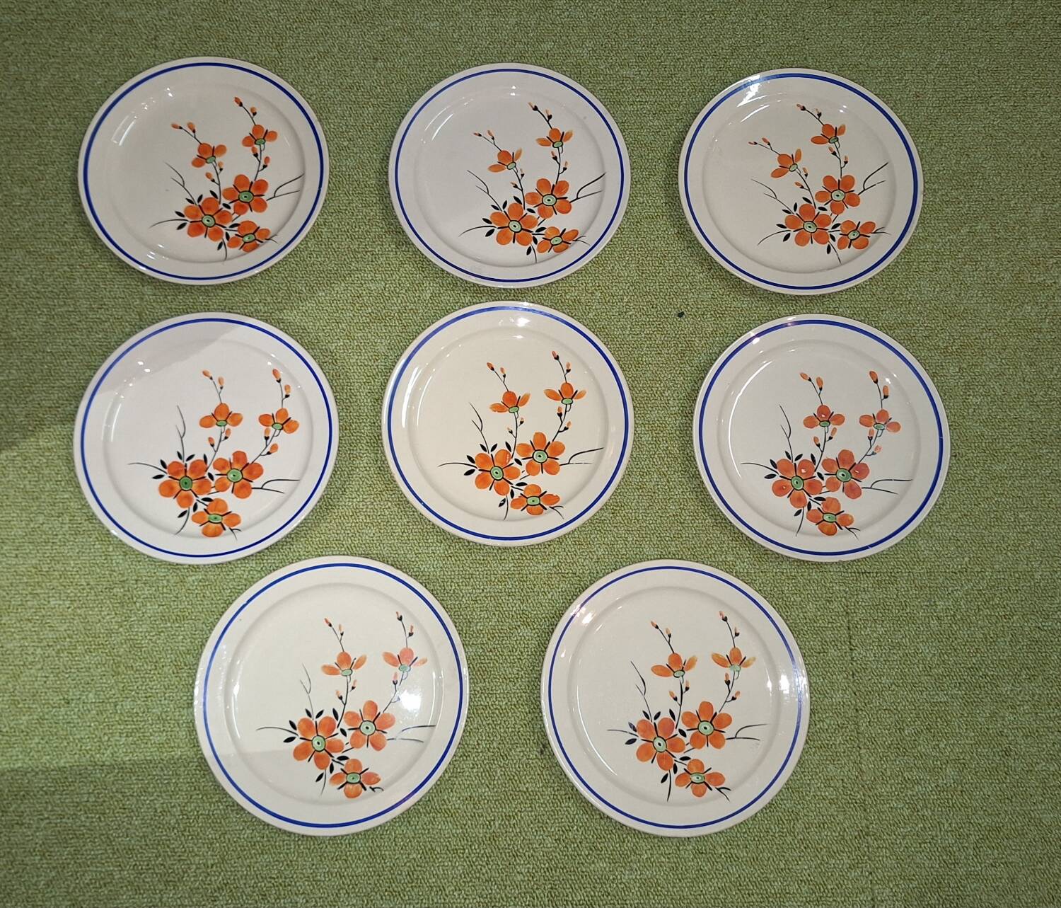 Assiettes à dessert art déco