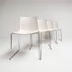 Ensemble de 4 chaises design Katifa par Arper, après 2000.