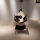 Vintage armchair and its ottoman model David by Odile Mir for Prisunic, 1972
