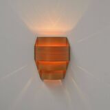 Scandinavian wooden wall lamp in pine veneer, 1960s