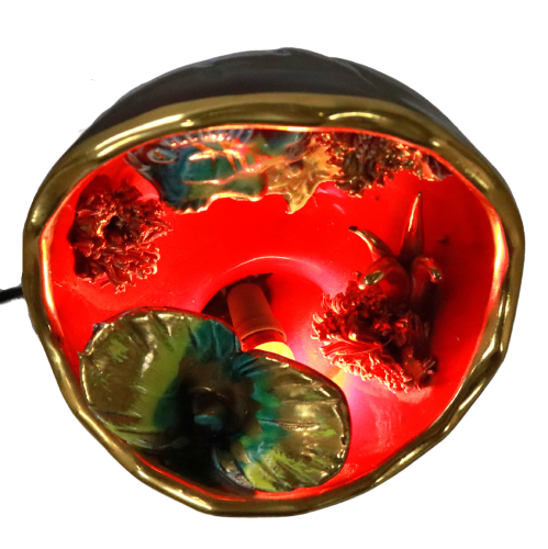 Vintage Vallauris ceramic table lamp lamp