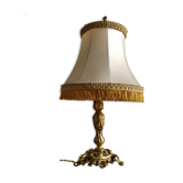 Bronze tripod bedside lamp