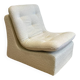 Vintage armchair - cream boucle fabric - 1970s