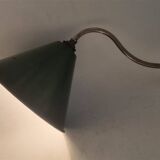 Enameled sheet metal wall light