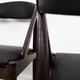 Lot de 4 chaises en palissandre, design danois, années 1970, Kai Kristiansen