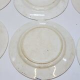 9 Antique Plates 19th Century Blue Willow Pattern Chinese Blue Decor