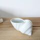 Shell-shaped porcelain catchall, Royal KPM Bavaria from the 1970s.