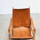 Cognac leather Safari chair