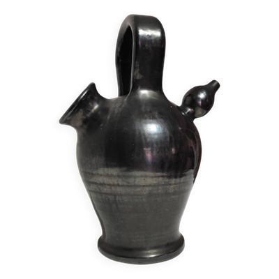 Gargoulette en céramique noire – Attribuée à Robert Picault (Valallauris),