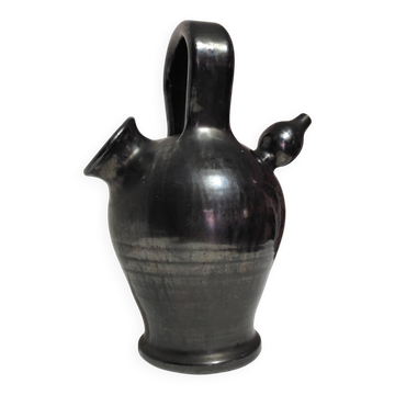 Gargoulette en céramique noire – Attribuée à Robert Picault (Valallauris),