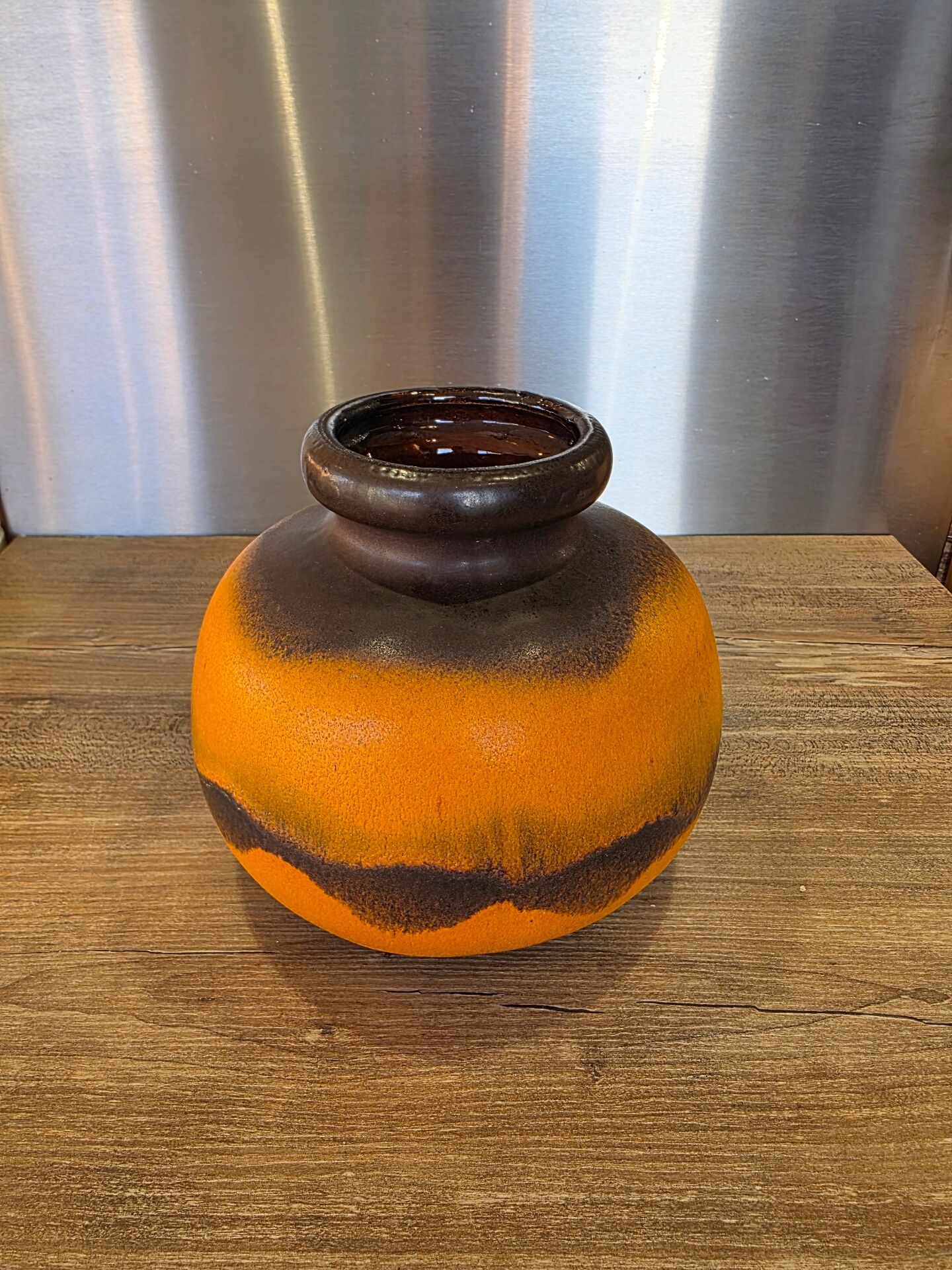 Ball vase West Germany Scheurich 204 Fat Lava