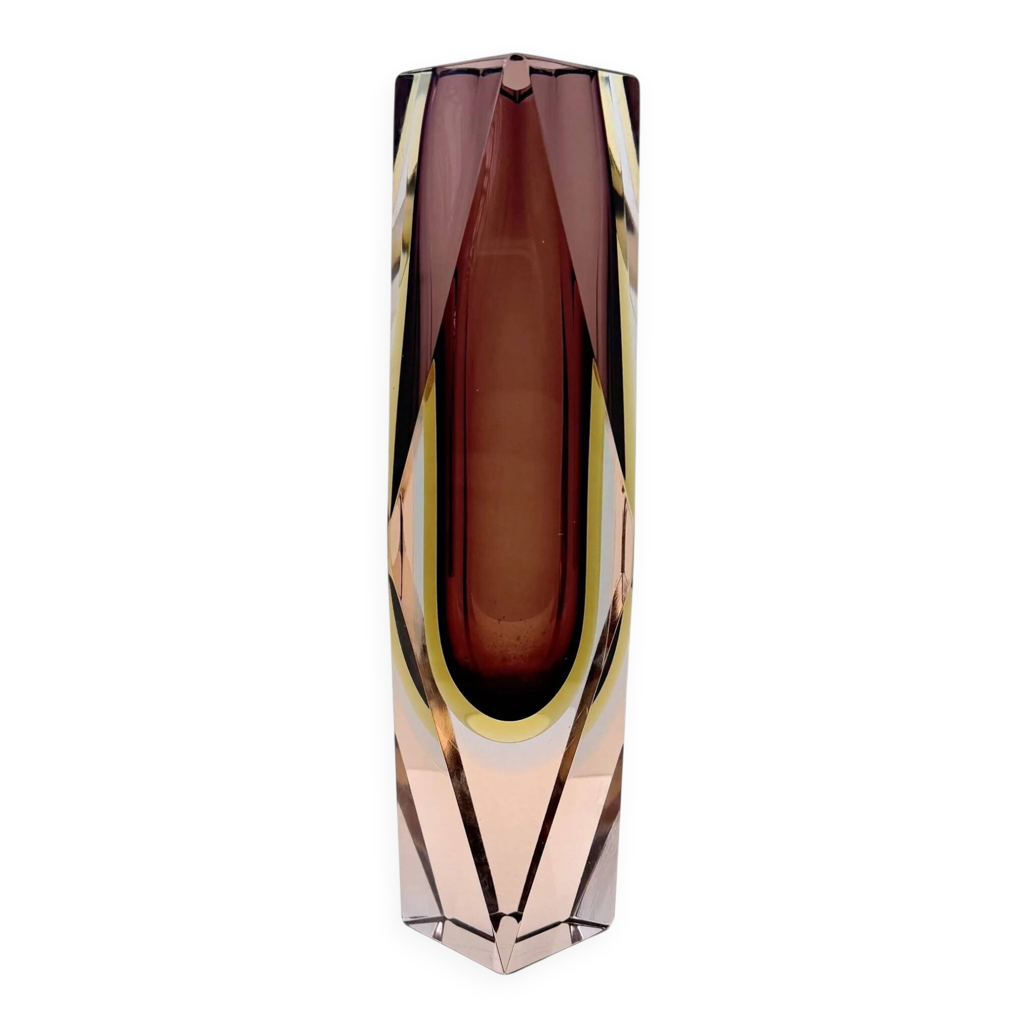 Murano vase - Sommerso in blown glass, Italy 1970