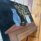 Nature morte, huile toile