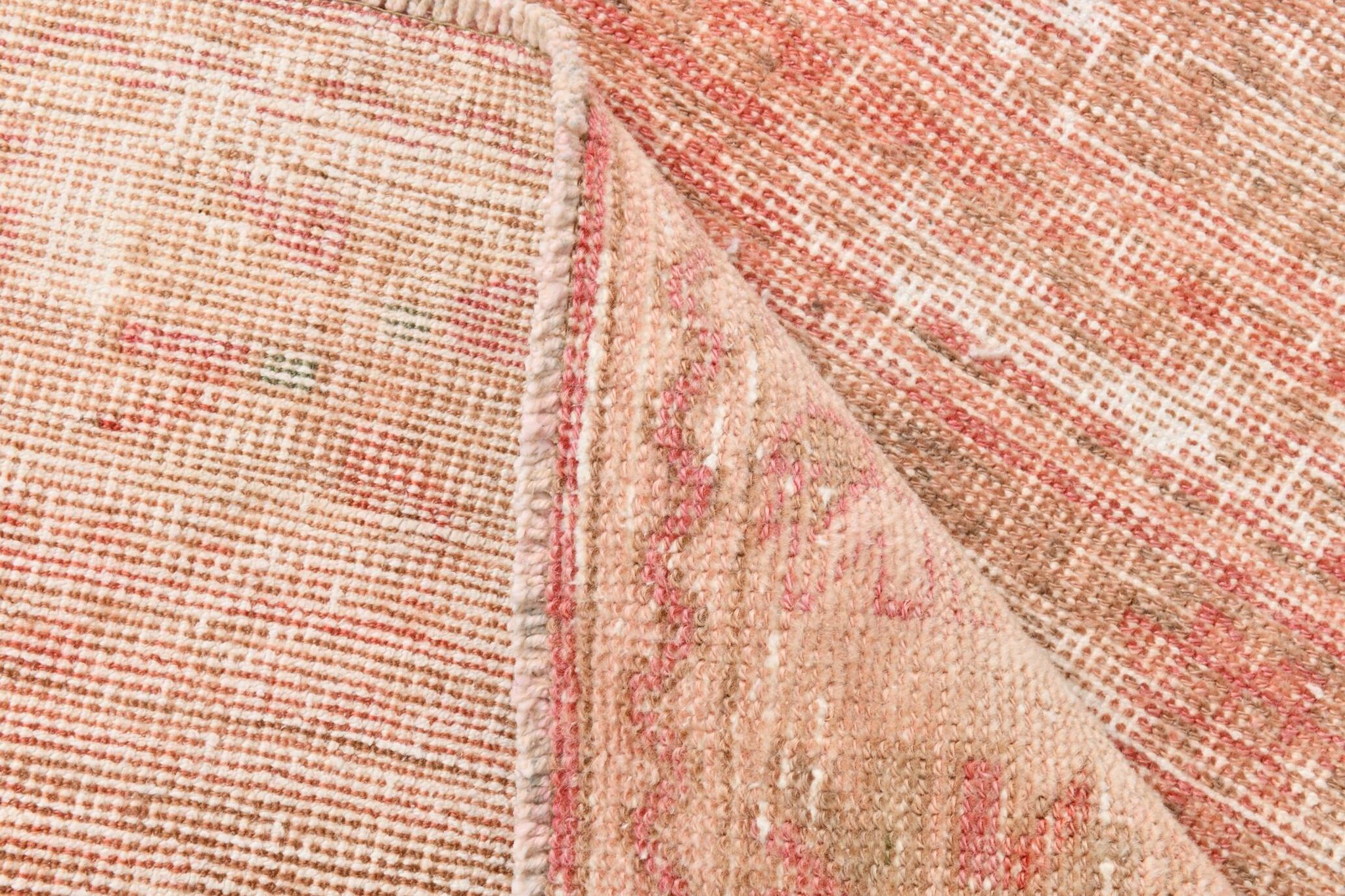 2x12 Stair Red & Pink Vintage Runner Rug, 73x382Cm