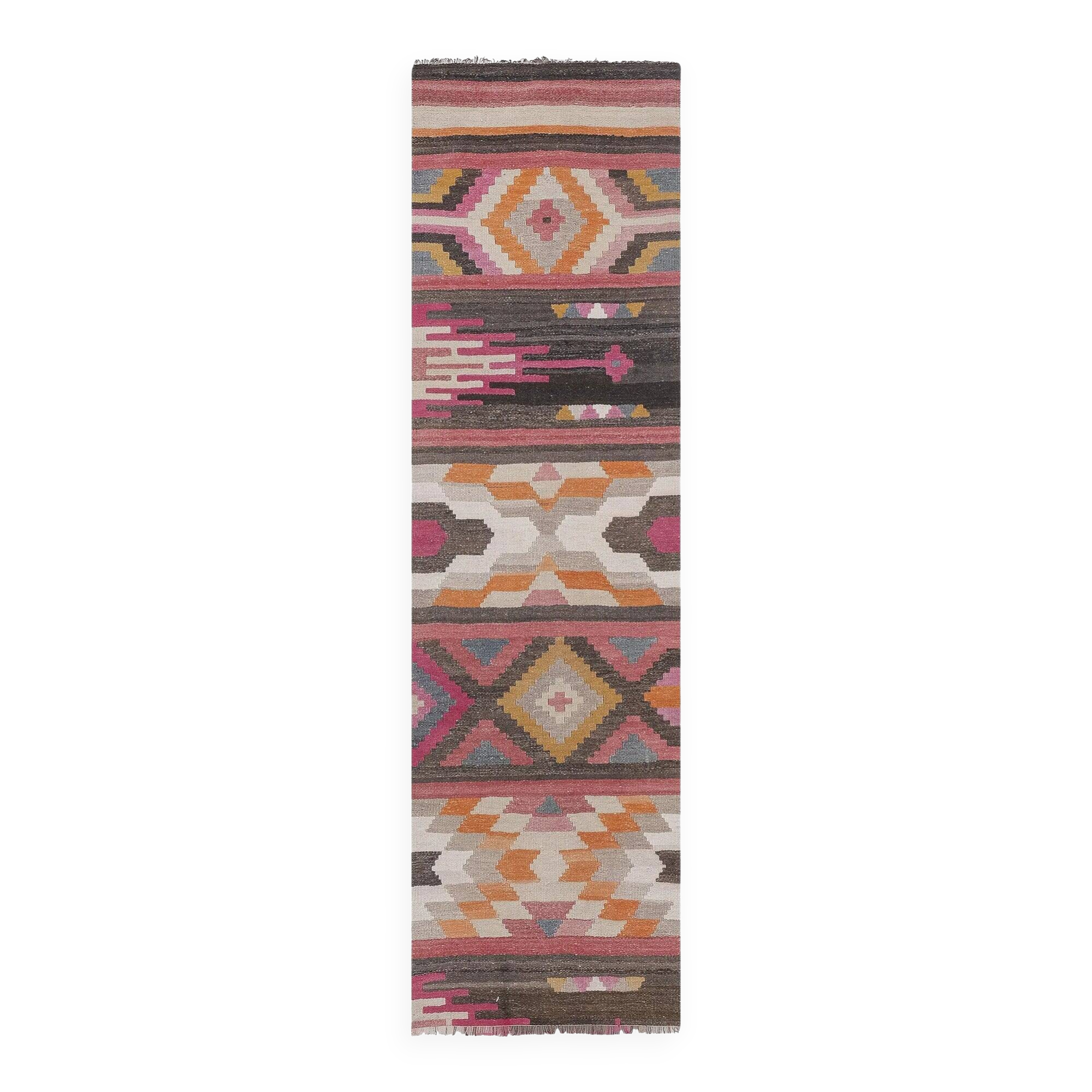 Vintage Turkish hallway rug 78x274 cm