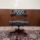 English Chesterfield Captain Chair Black