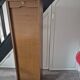 meuble rangement classeur bureau a rideau vintage marron