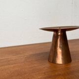 Handmade German copper candlestick from the mid-century by AWD, 1960s.