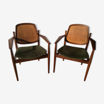 Pair of armchairs Arne Vodder by France and Son