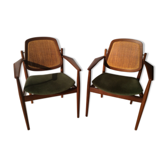Pair of armchairs Arne Vodder by France and Son