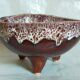 Ceramic tripod cup from accolay signed vintage