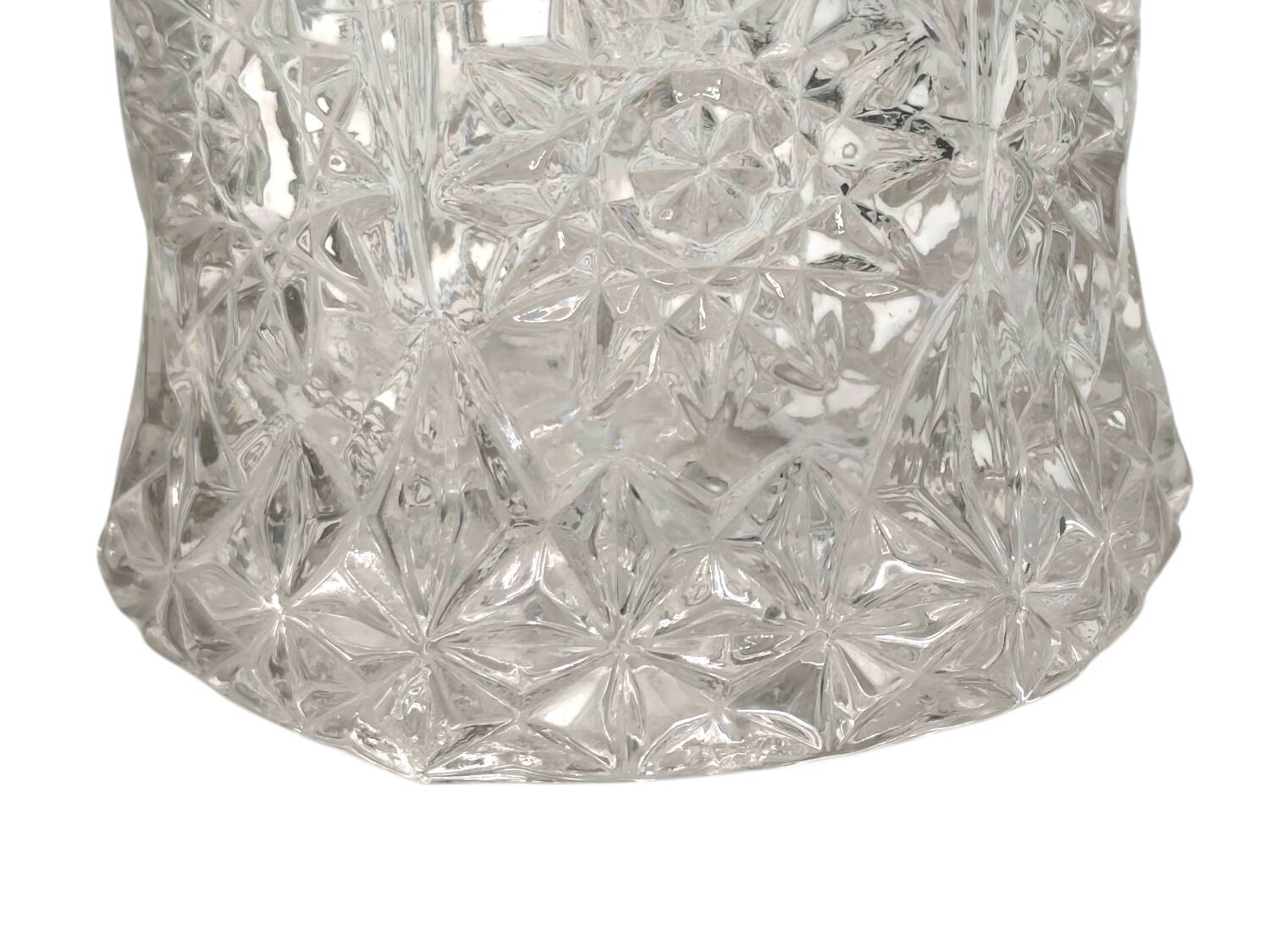 Vintage Molded Glass Vase - Exquisite Floral and Botanical Motifs