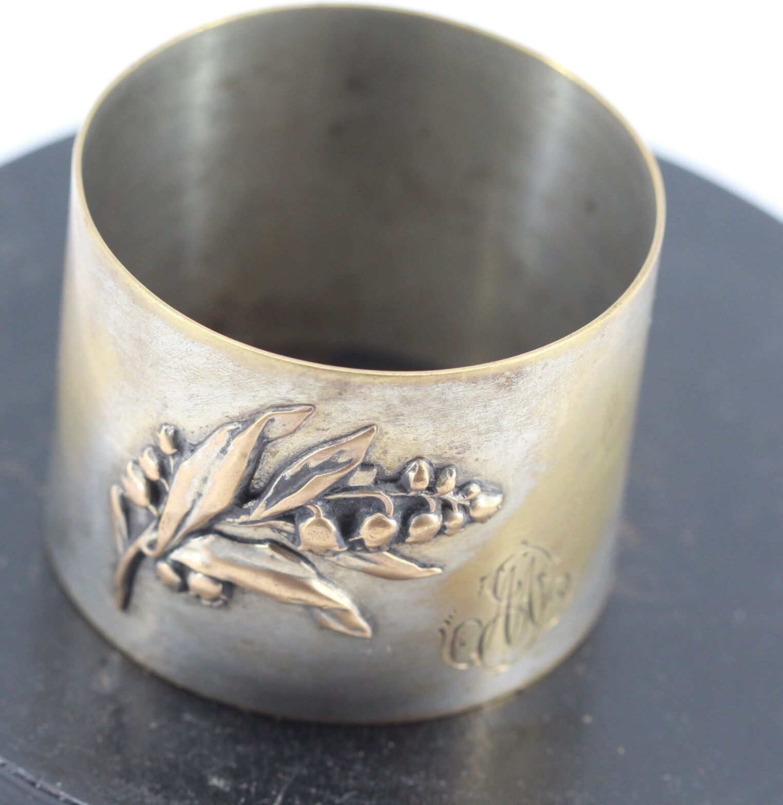 Old round of towel thrush