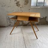 Vintage oak compass desk