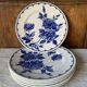 6 English flat plates Staffordshire Victoria
