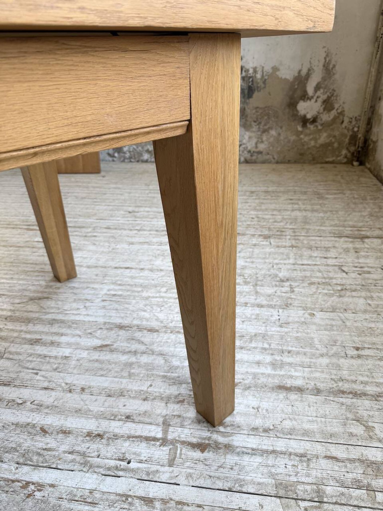 Table de ferme extensible en chêne massif