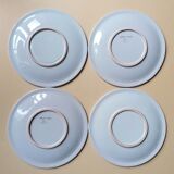 Set of 4 signed flat plates