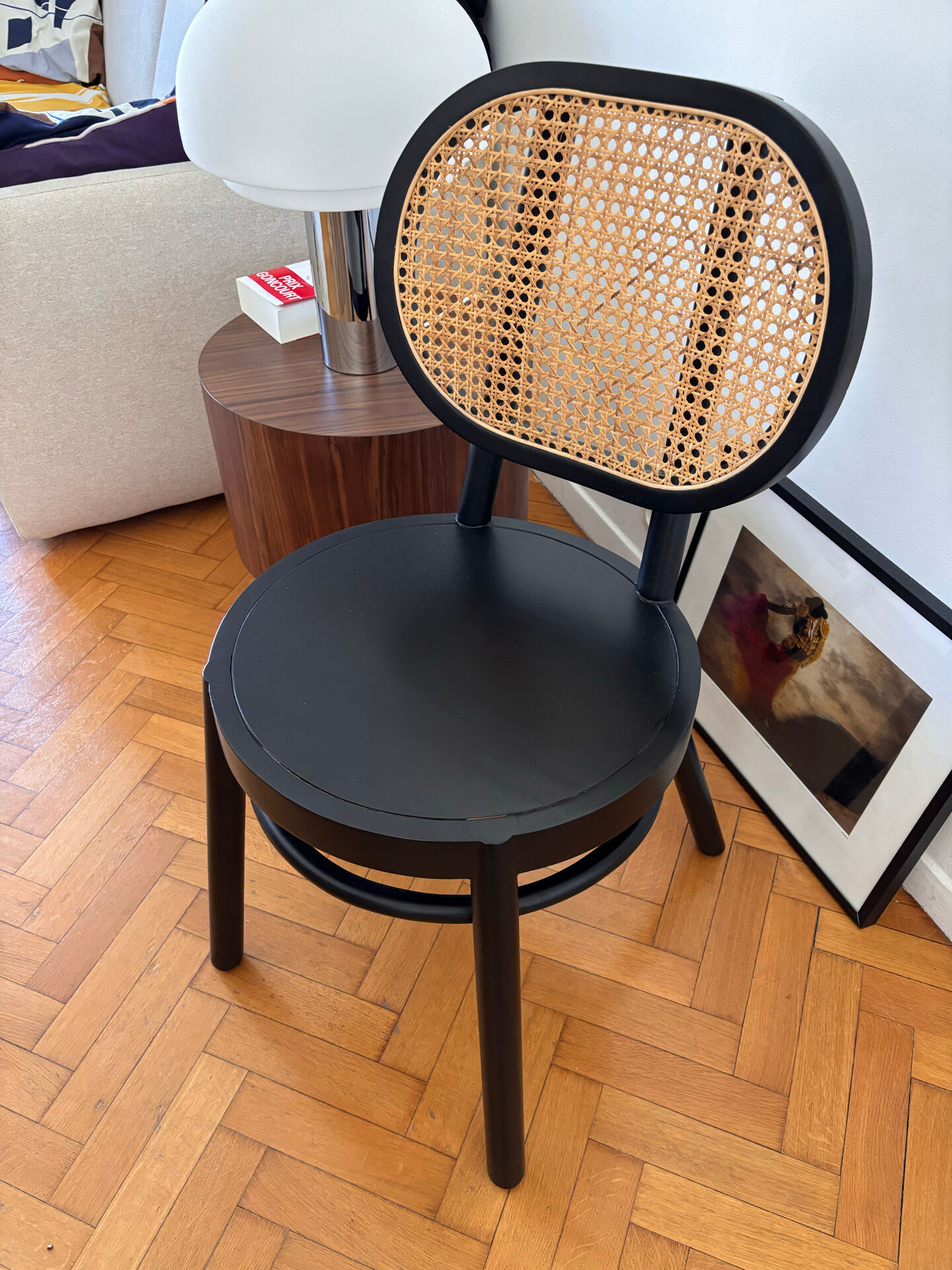 Chaise bistrot vintage en cannage HK Living