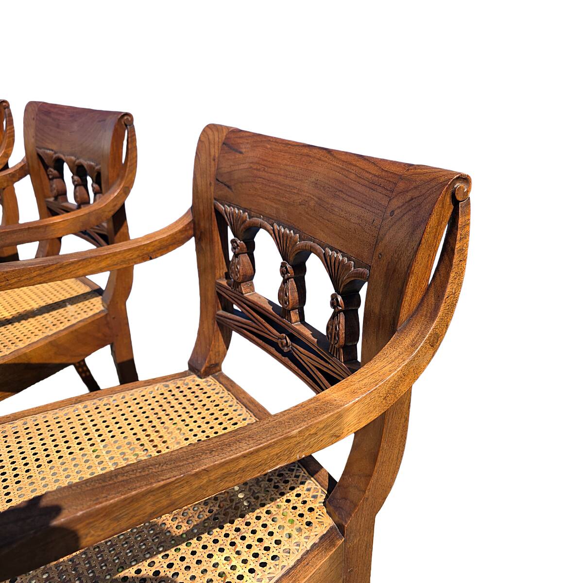 Antique Dutch East Indies Colonial Armchairs, around 1900